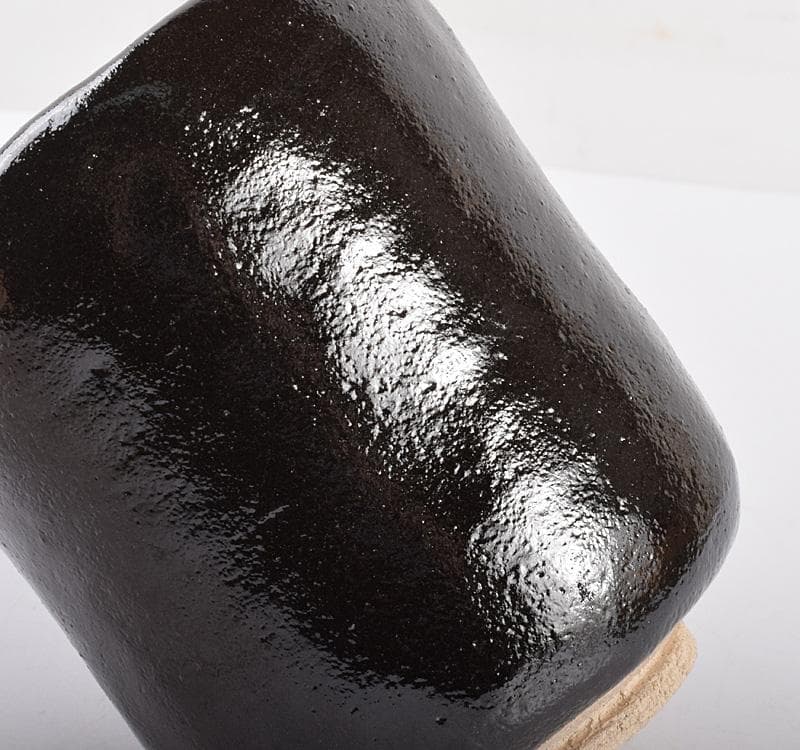 楽吉左衛門　了入造　黒楽茶碗　銘「雅静」　表千家十三代即中斎極箱 MR4117