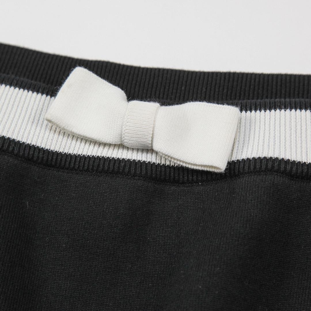 美品 THOM BROWNE 23SS ダブルフェイスコットン Aラインスカート