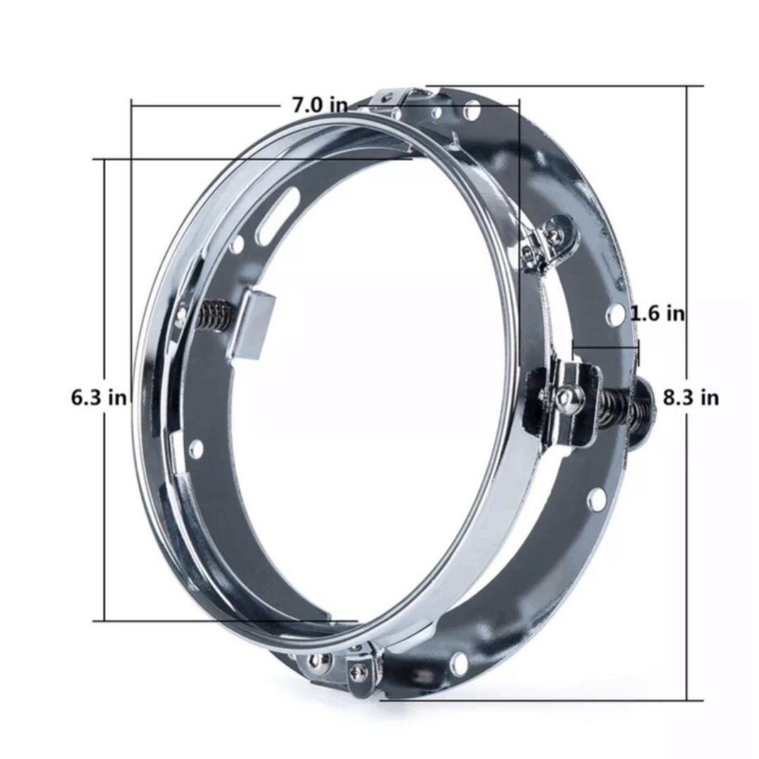 ★即納★ハーレー LEDヘッドライト 7インチ パッシング 左右フォグライト2個