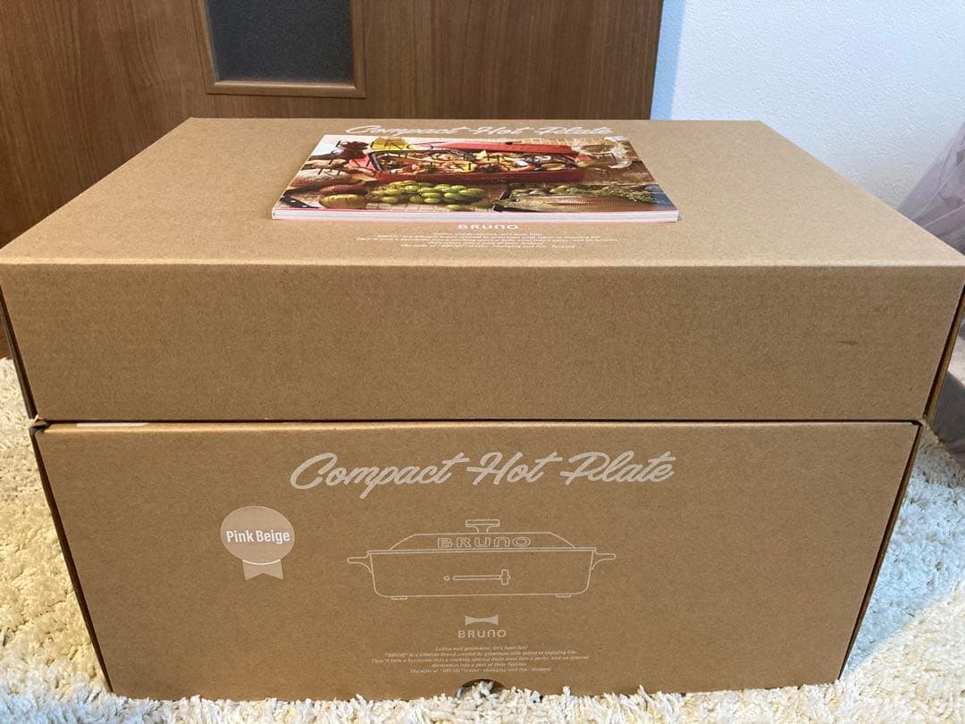 新品未開封BRUNO コンパクトホットプレート 鍋セットピンクベージュ