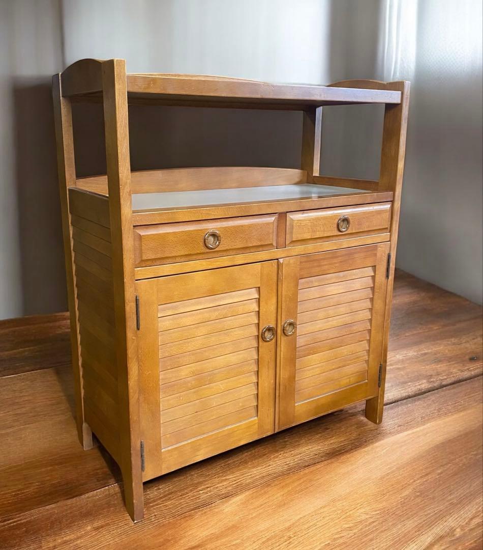 安心のたのメル便★カリモクのレトロな雰囲気のキャビネット　重厚で高級感ある作り