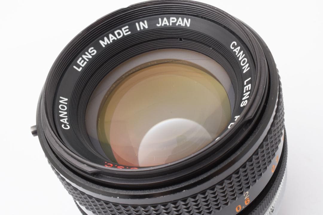 美品 CANON FD 50mm f1.4 S.S.C MF レンズ C830
