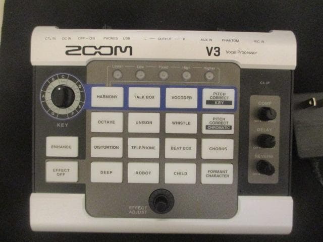 ZOOM V3 ボーカルプロセッサー ACアダプター 付属