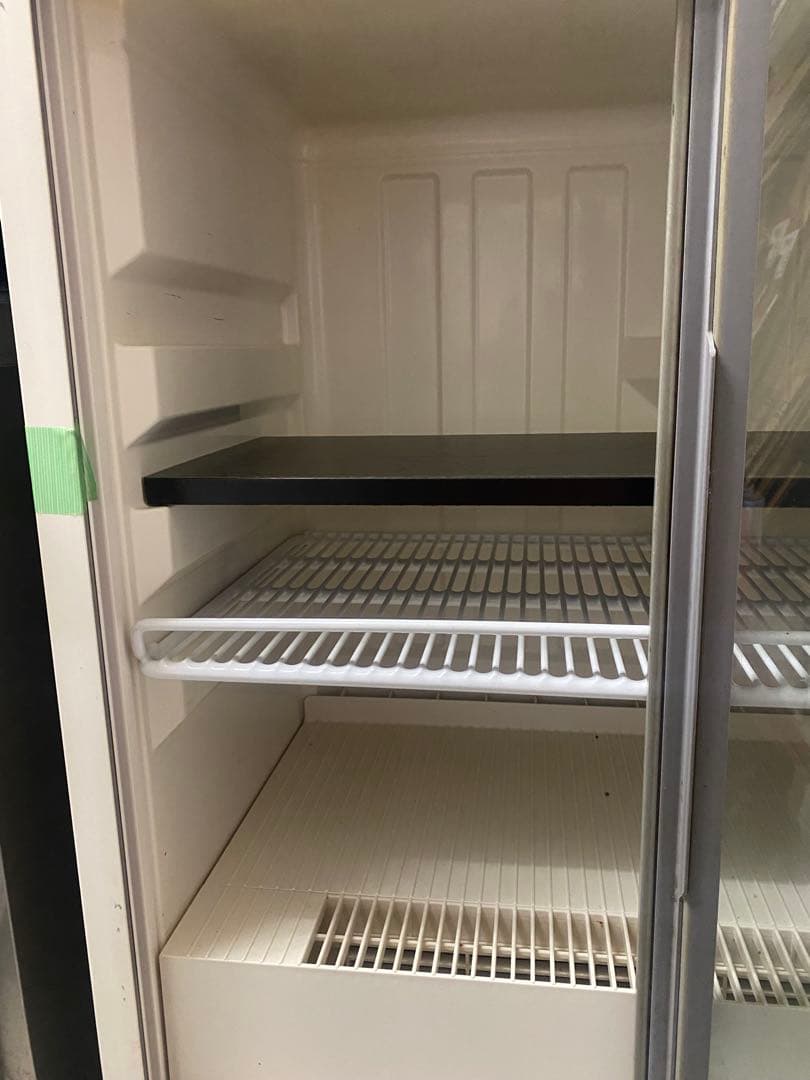 ホシザキ SSB-85AT ガラス冷蔵庫 スライド扉 2段棚