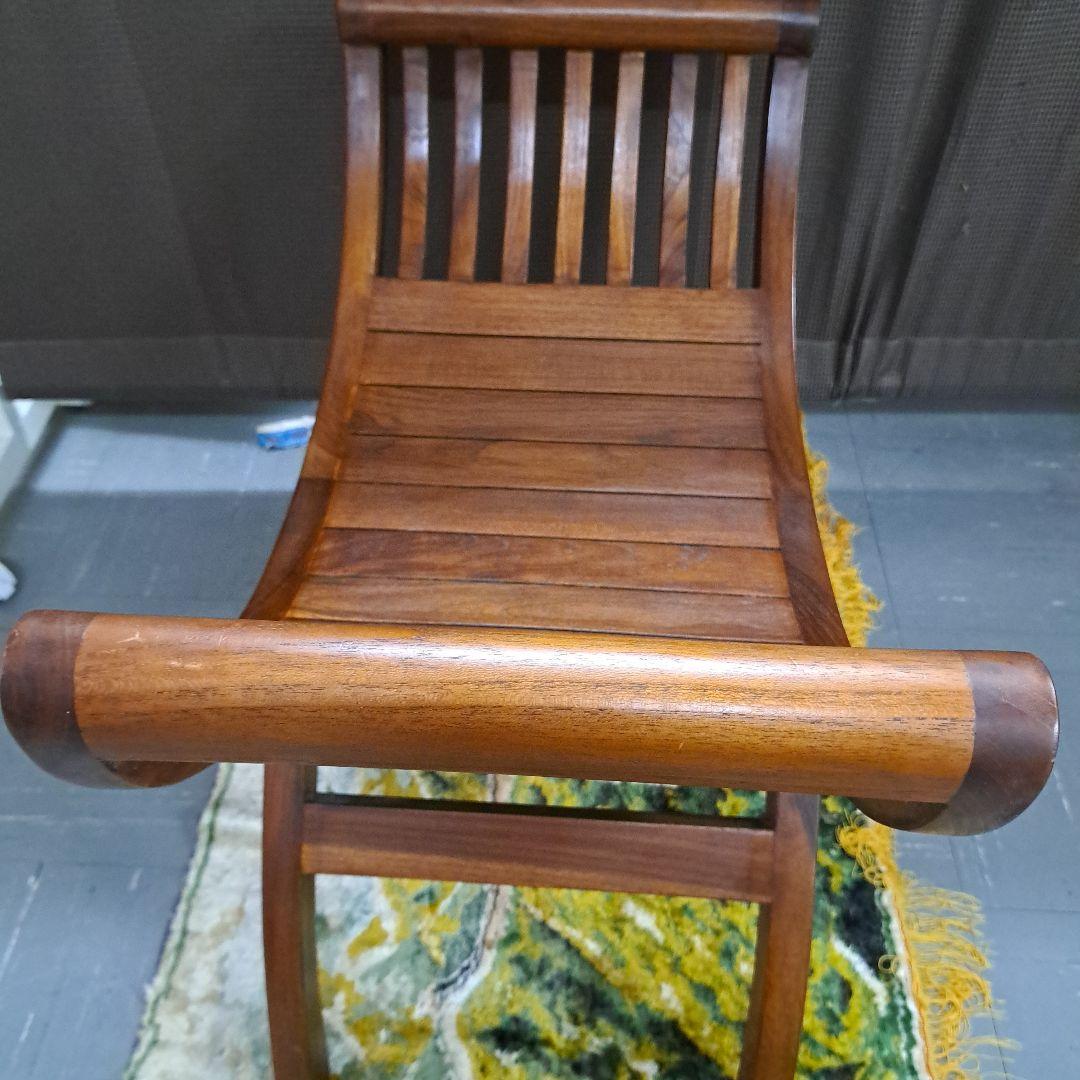 ♡クラブチェアー♡木製曲線スツール