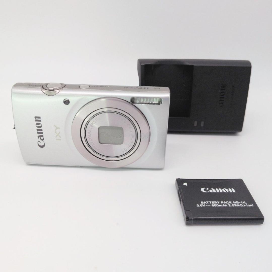 【美品】Canon IXY 200 シルバー コンパクト バッテリー 充電器付き