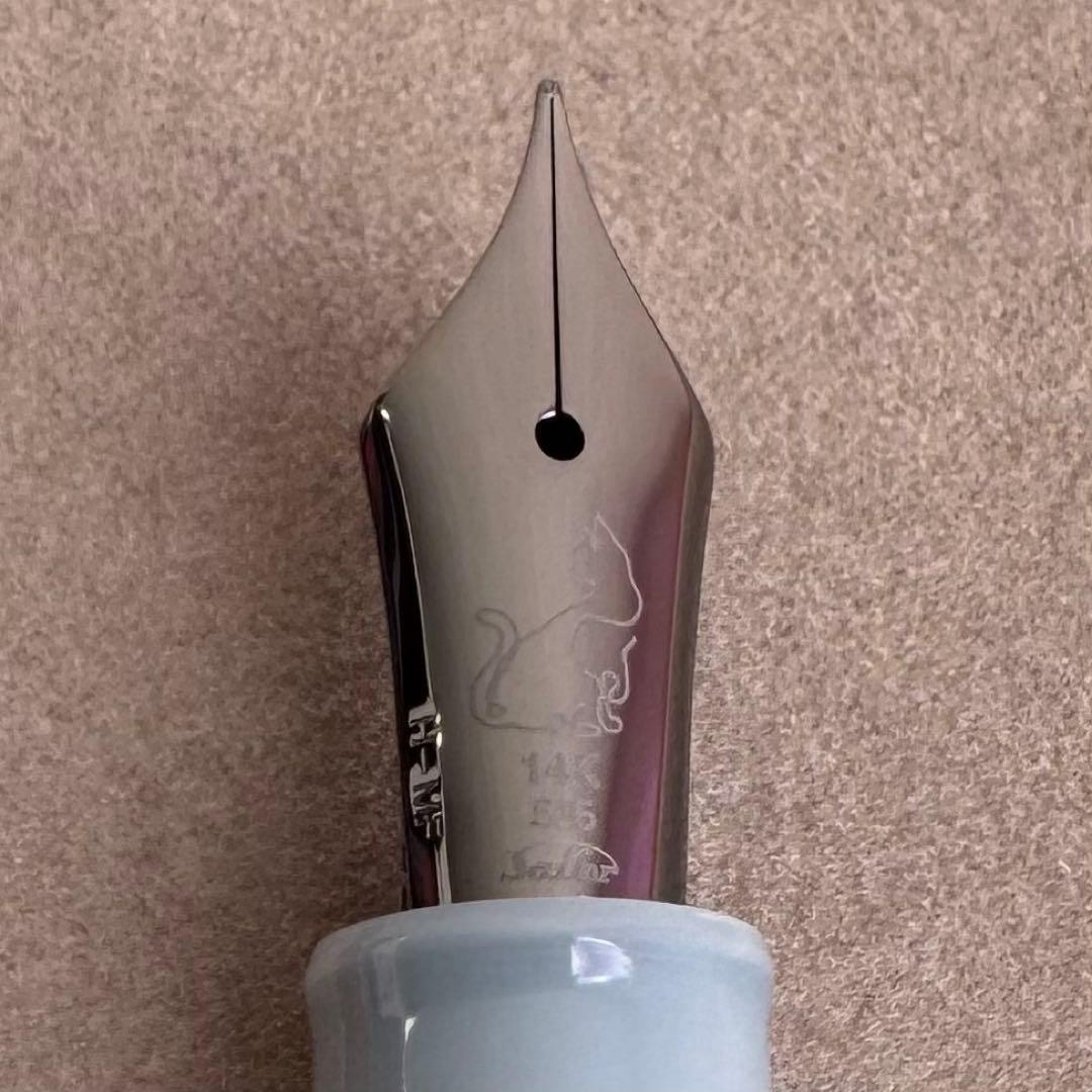 セーラー万年筆NBC NONBLE 猫 ロシアンブルー MF