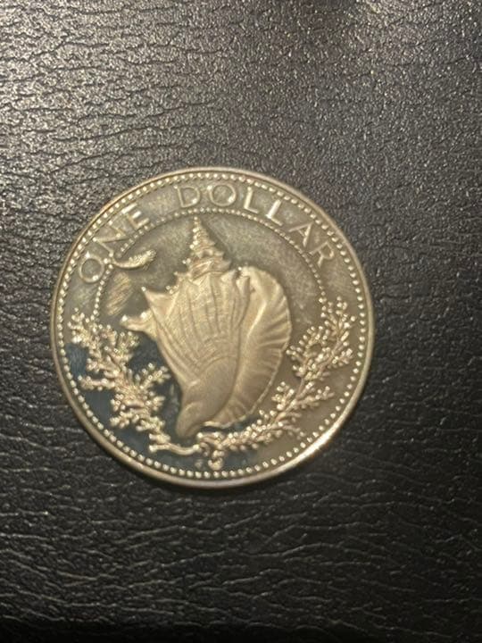 1974バハマ$ 1ドルの銀貨