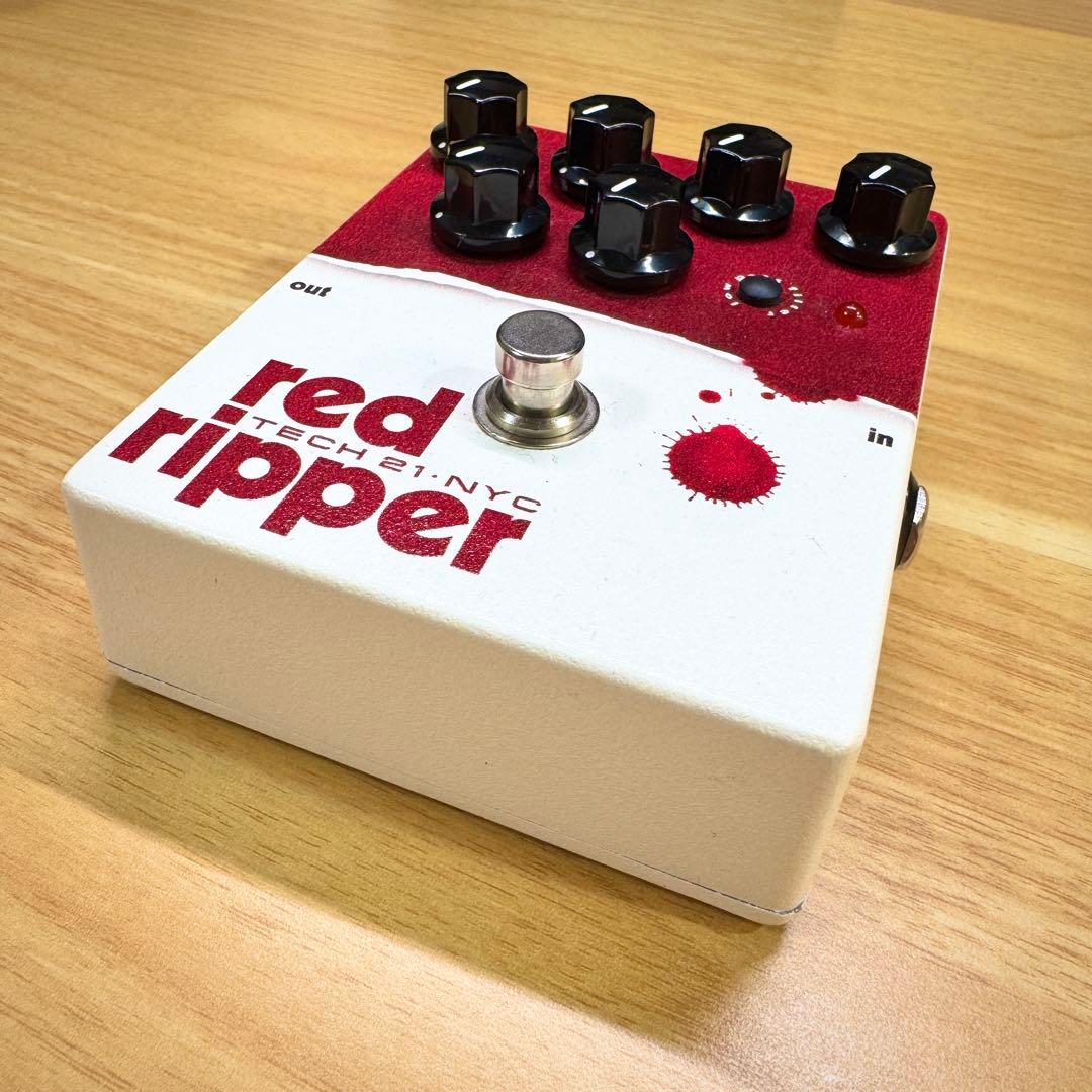 美品 廃盤 TECH21 Red Ripper ベース用ファズ 箱・取説付