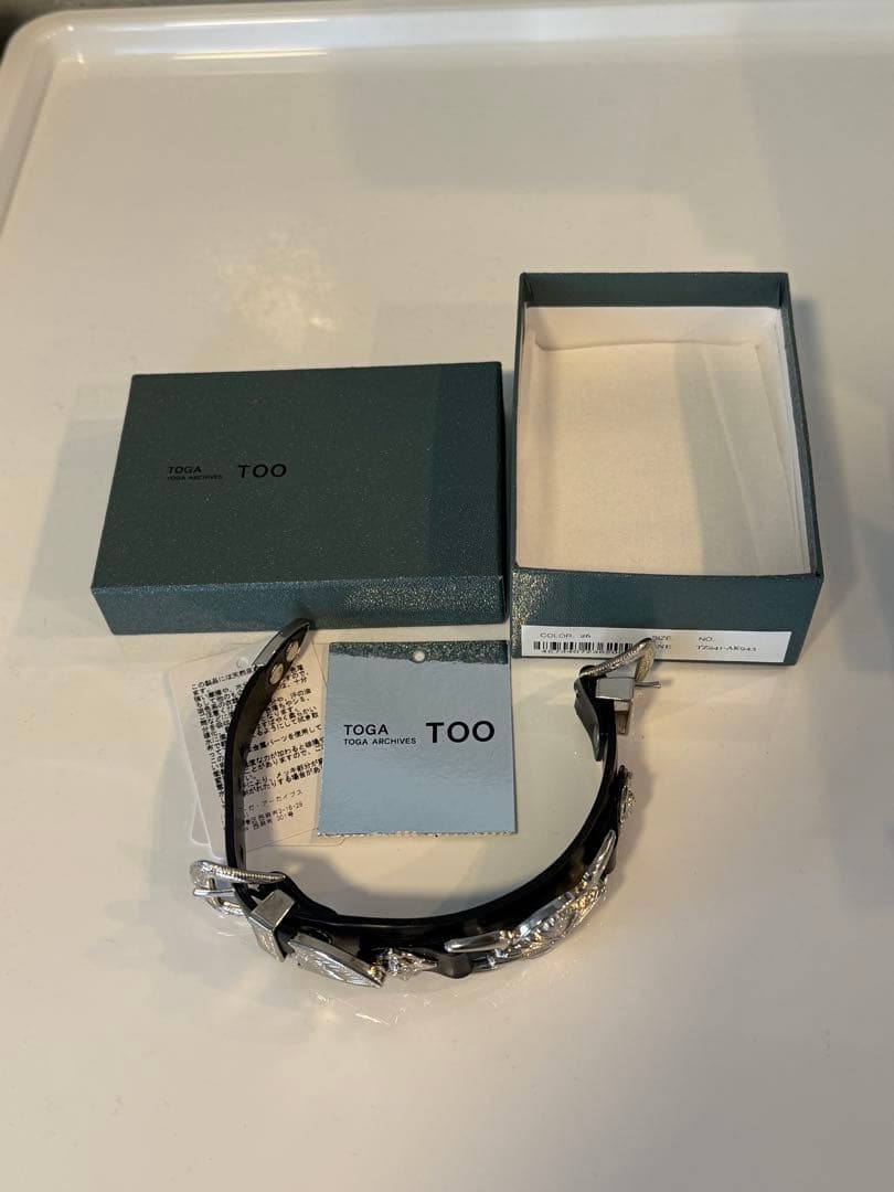 アクセサリー [TOGA TOO] Double buckle leather bangle