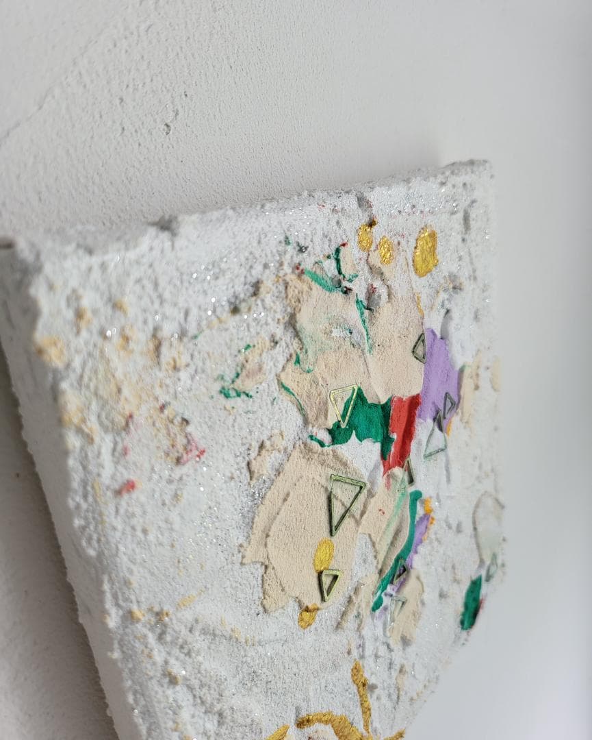 アフタヌーンティー / テクスチャーアート 18×18㎝ S0 原画1点のみ