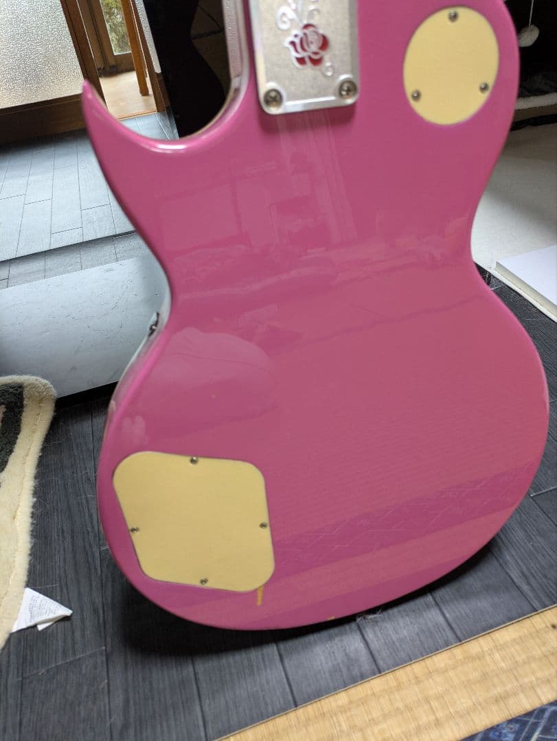 ジプシーローズ　ピンク レスポール　 エレキギター　ラメ入り　激レアギター
