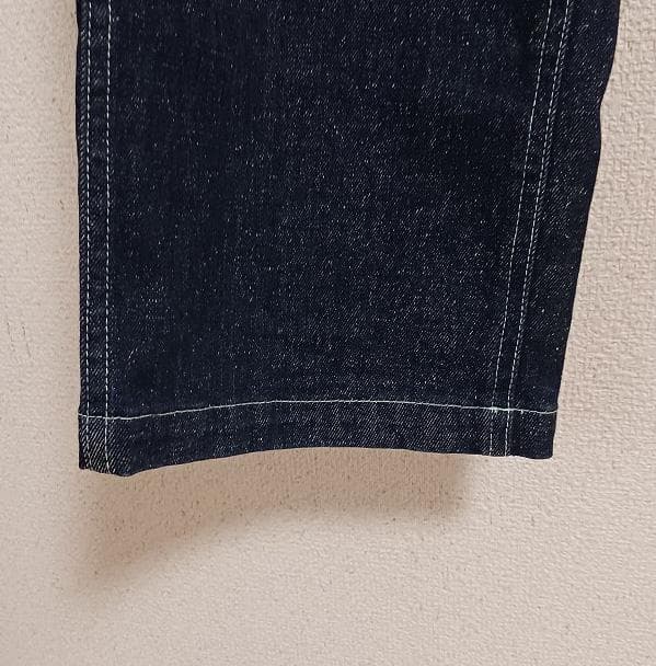 ゴースローキャラバン ネップ入りデニム 脇ポケットパンツ ブルー サイズ 5