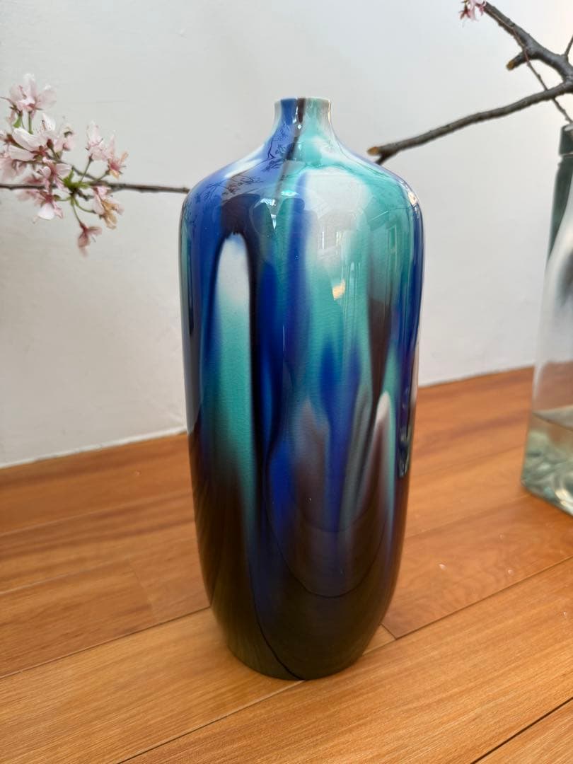 九谷焼 人間国宝 徳田八十吉 燿彩壺30センチ