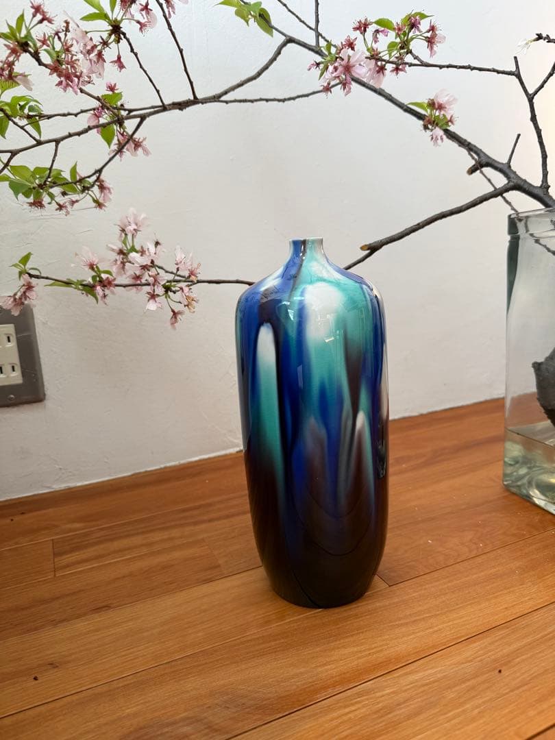 九谷焼 人間国宝 徳田八十吉 燿彩壺30センチ