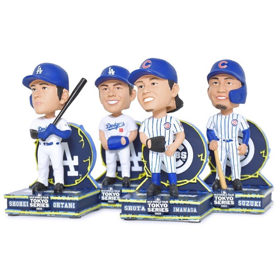 あ*お様 東京シリーズ　ボブルヘッド 大谷翔平　山本由伸　鈴木誠也　今永昇太　ド