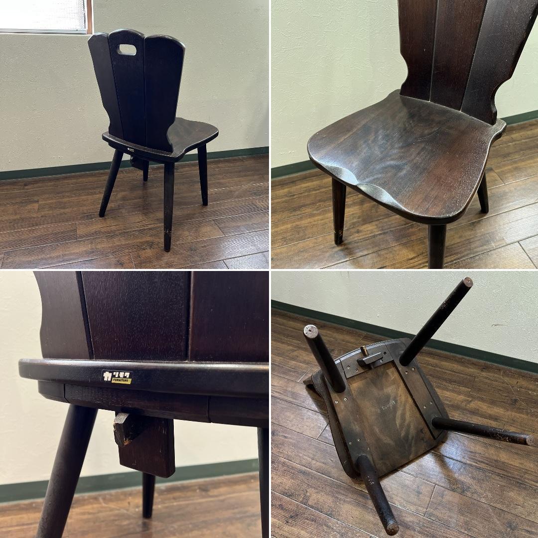 k337r120 カフェテーブル＆チェアセット カリモク 泉産業 和製ビンテージ