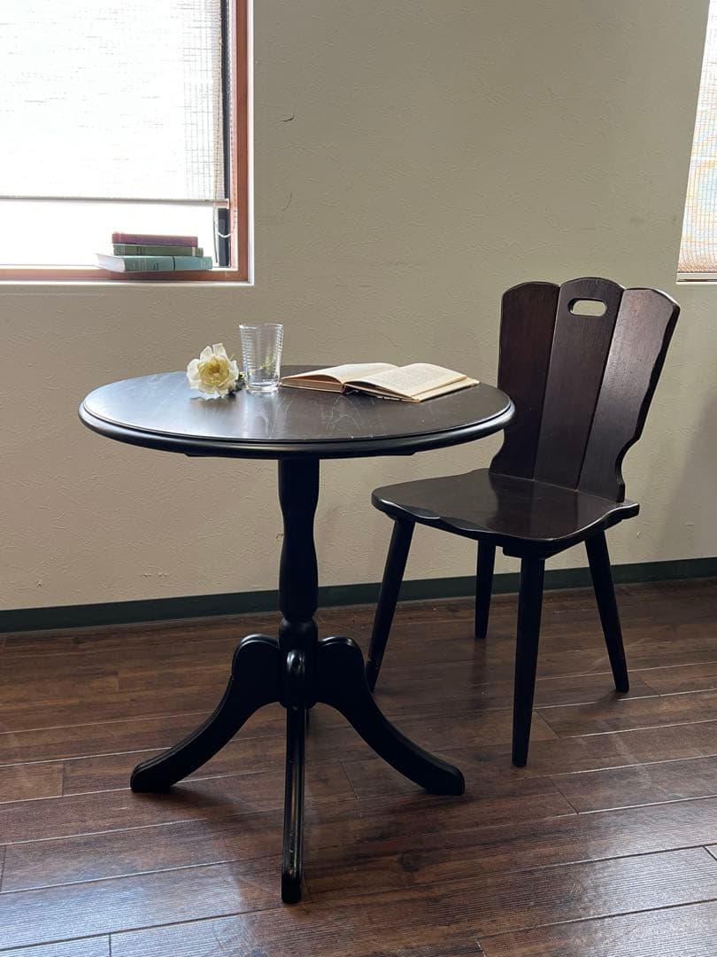 k337r120 カフェテーブル＆チェアセット カリモク 泉産業 和製ビンテージ