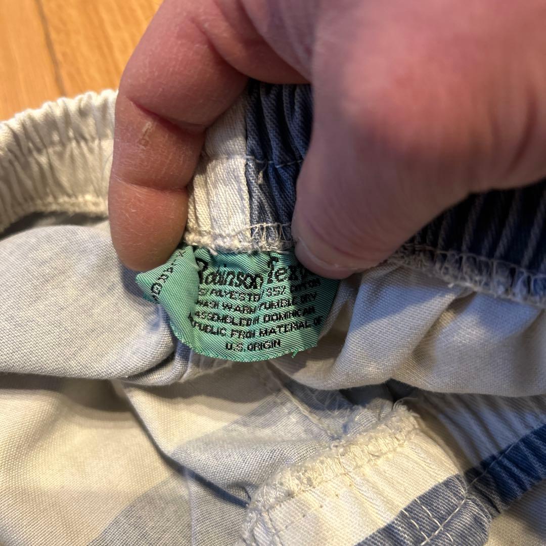 80s ビンテージプリズナーパンツ　prisoner jail 囚人服　ネイビー