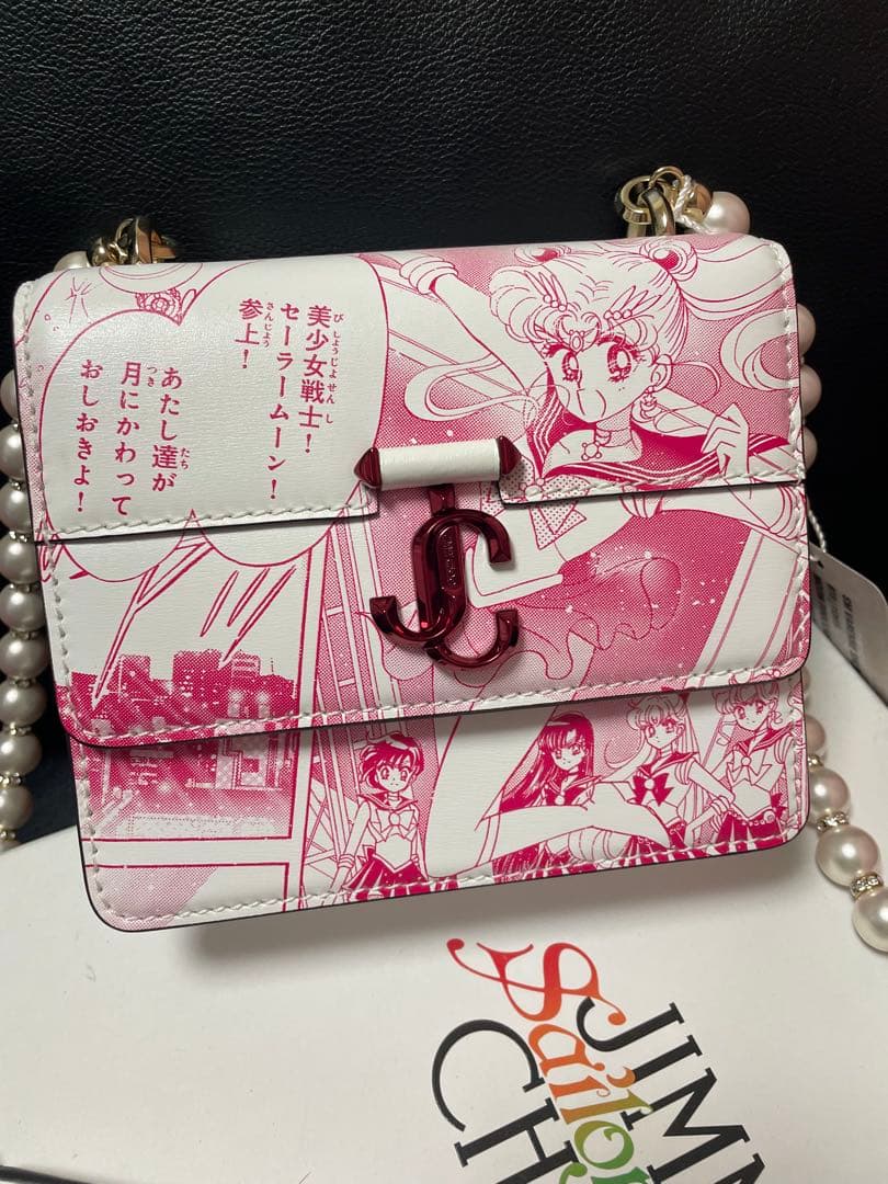 セーラームーン　JIMMY CHOO 原画　バッグ　ルナ　ジミーチュウ　コラボ