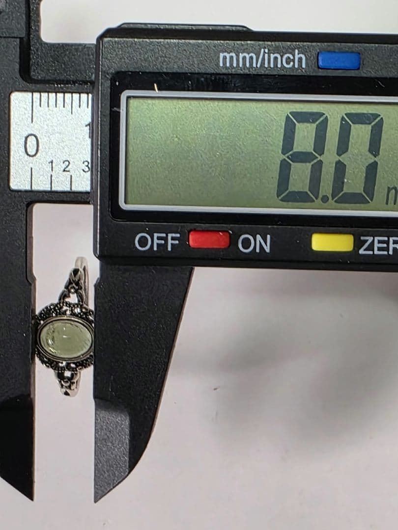 モルダバイト　リング　Silver925　フリーサイズ