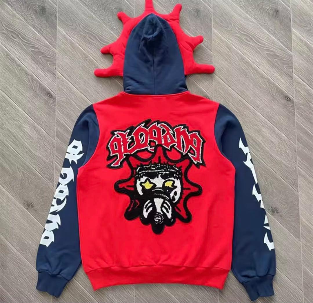 Glo gang グローギャング　ジップパーカー　赤 並行輸入品