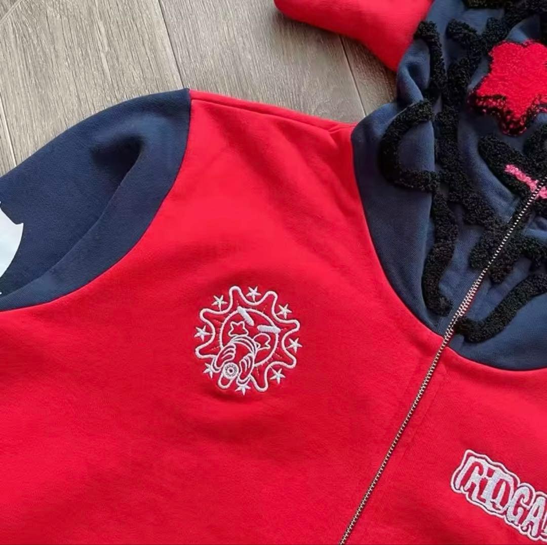 Glo gang グローギャング　ジップパーカー　赤 並行輸入品