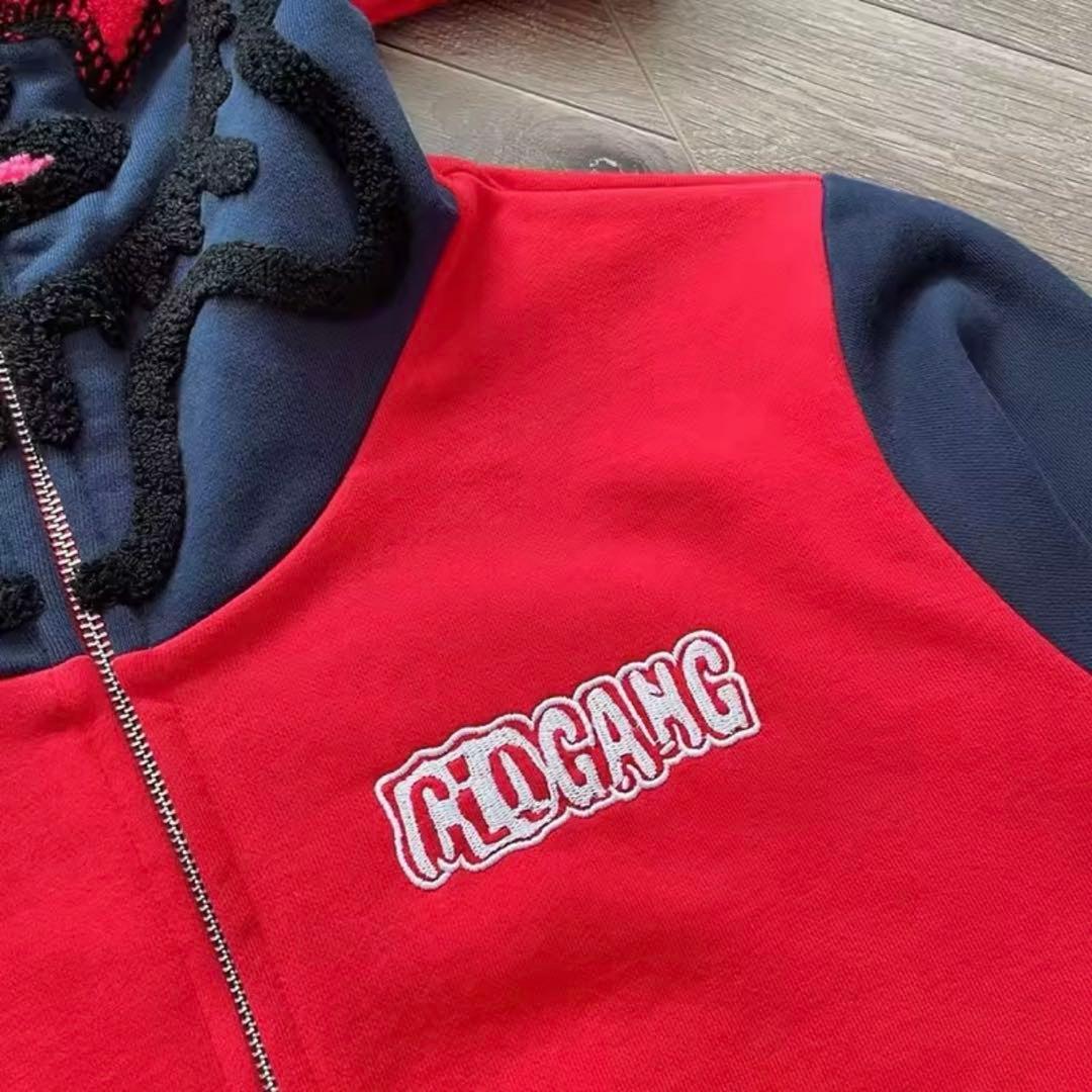 Glo gang グローギャング　ジップパーカー　赤 並行輸入品