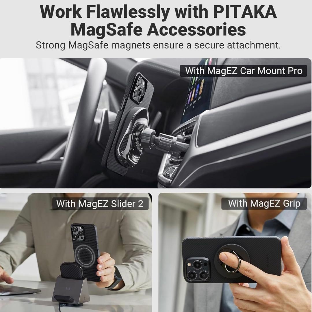 新品未使用　ピタカ　iPhone15ProMax用 MagSafe対応ケース