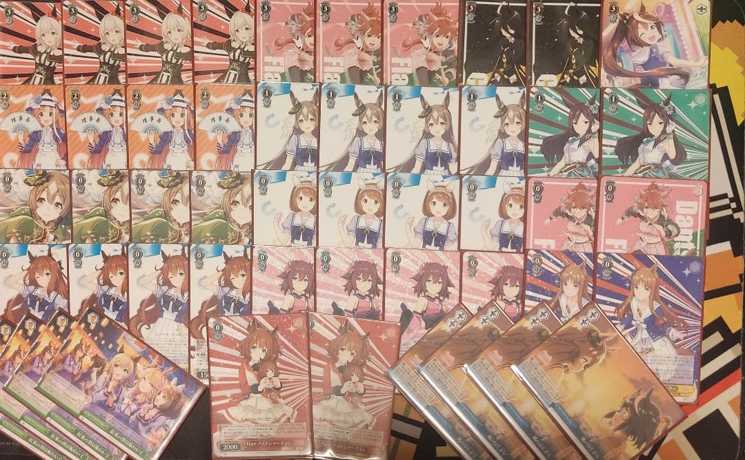 ヴァイスシュバルツ ウマ娘 宝ストブデッキ 扉門パーツ付き