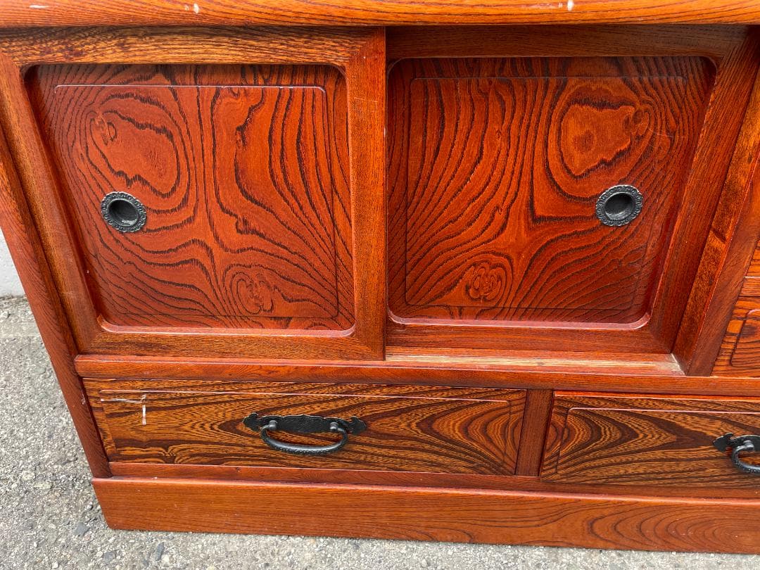 ★状態〇★ 昭和 レトロ 家具 茶箪笥 古家具 たんす タンス アンティーク