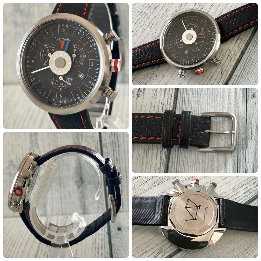 【電池交換済】Paul Smith ポールスミス 腕時計 サイクルクロノ 黒