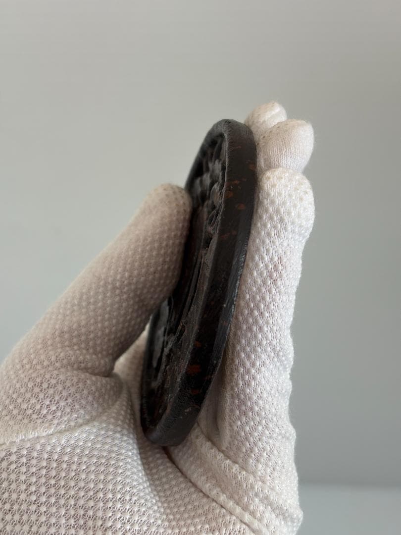 鍔(つば) 鉄製　日本刀　松竹梅　アンティーク