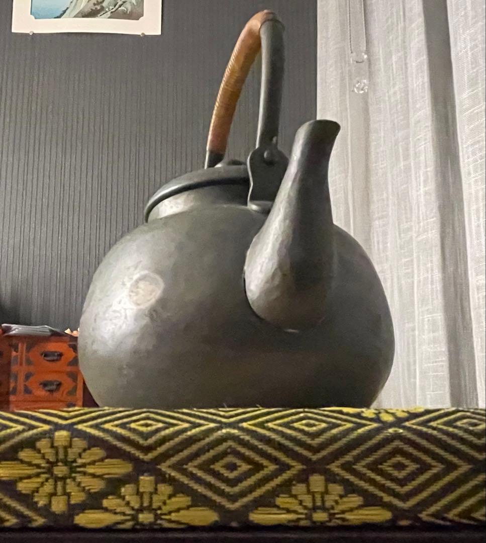 最終値下げ　煎茶道具 富貴堂 鎚起銅器 湯沸 銅瓶 重量300g