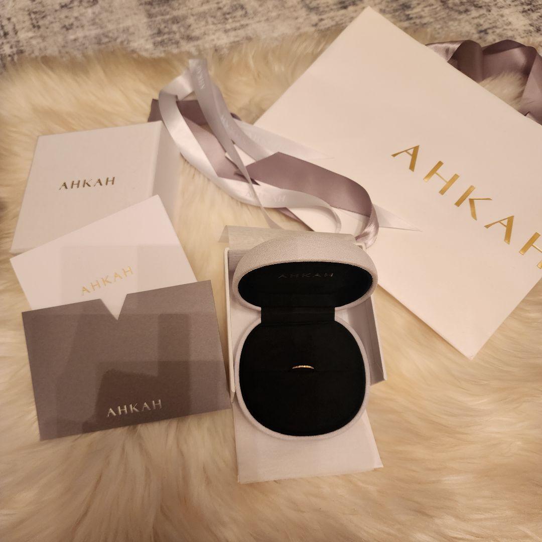 AHKAH メテオールリング 5号 18Kイエローゴールド