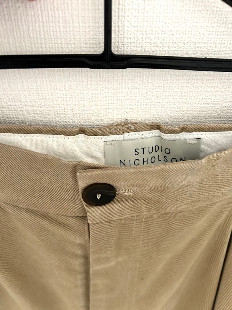 STUDIO NICHOLSON ベージュ ワイドパンツ