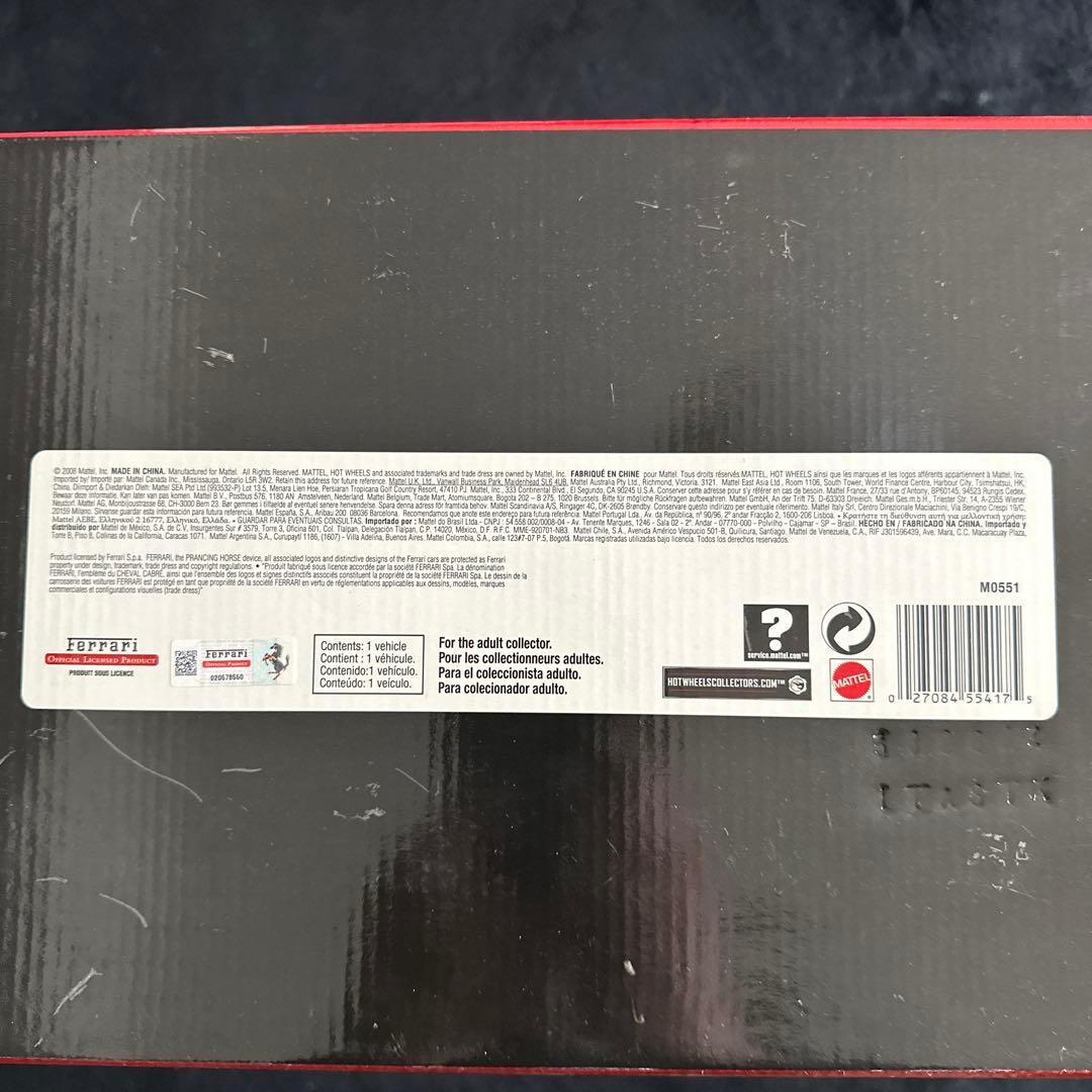 ミニカー Hot Wheels Ferrari F2007 1:18