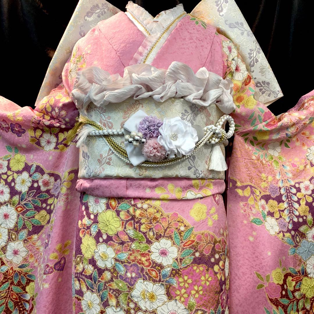 振袖フルセット ■翠山工房■辻ヶ花絞り■新品オーダー仕立て■振袖一式