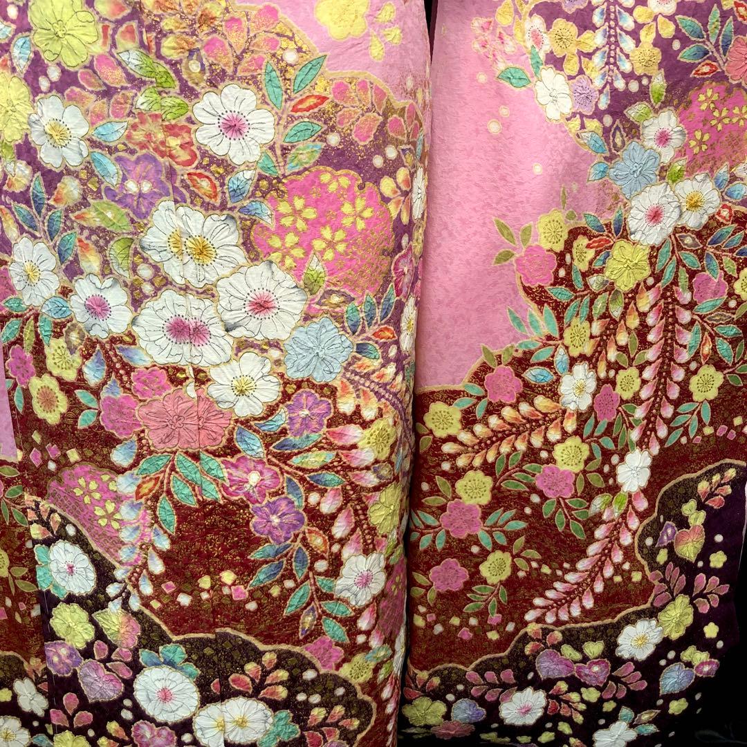 振袖フルセット ■翠山工房■辻ヶ花絞り■新品オーダー仕立て■振袖一式