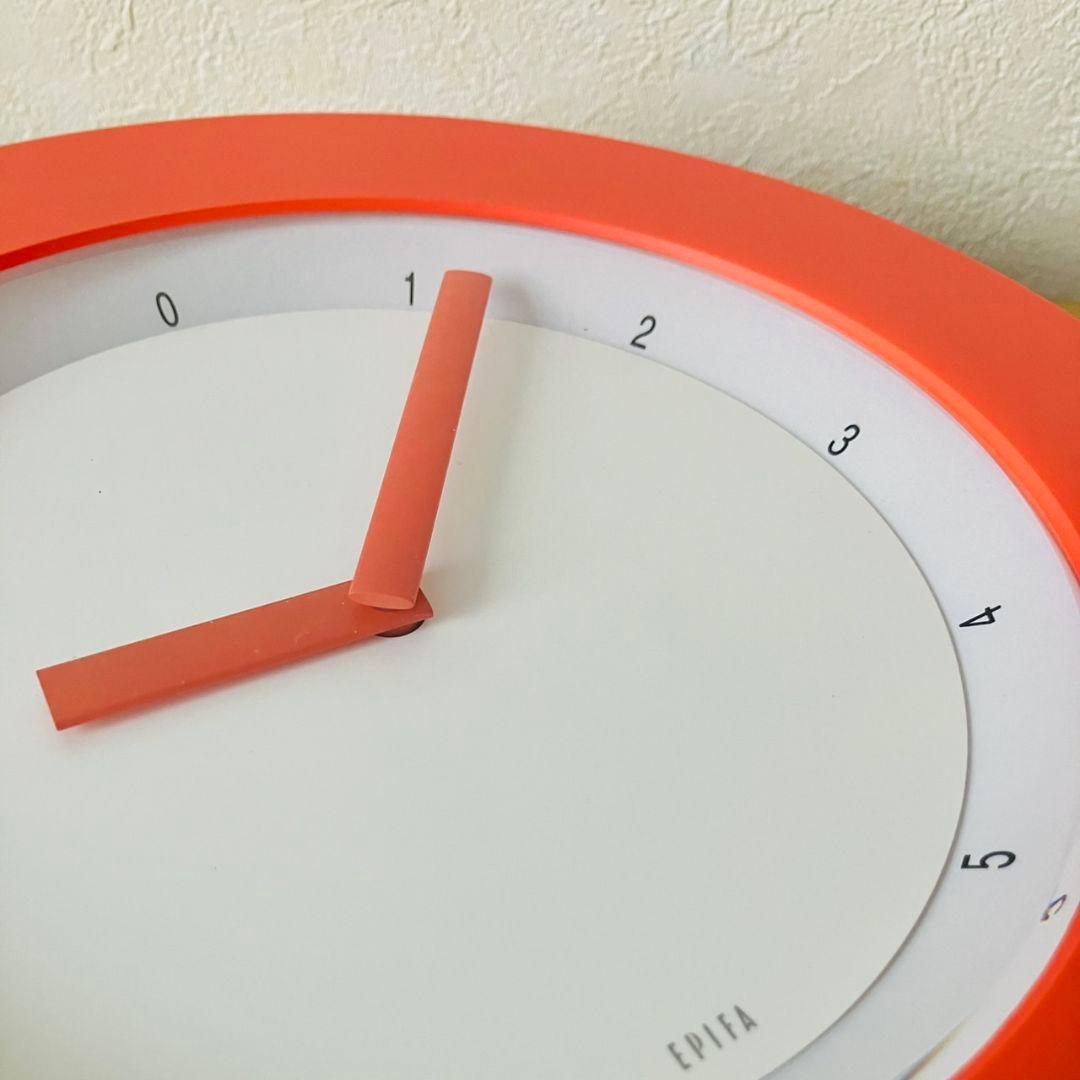 ポストモダン EPIFA ウォールクロック 加藤孝志 オレンジ 掛け時計
