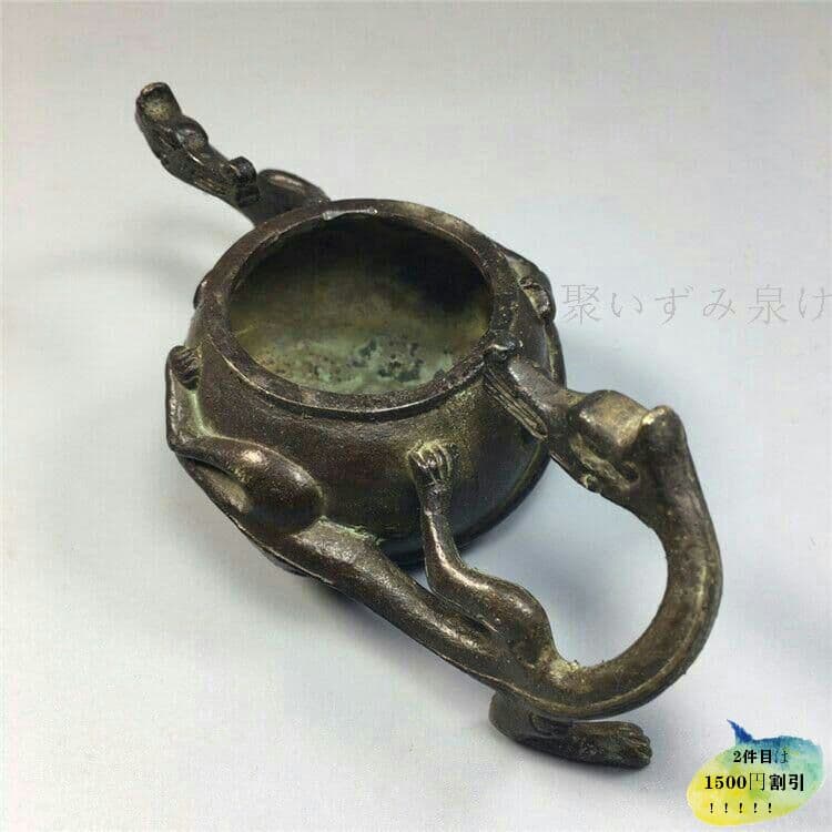 古玩古工芸品双龍筆記具7F