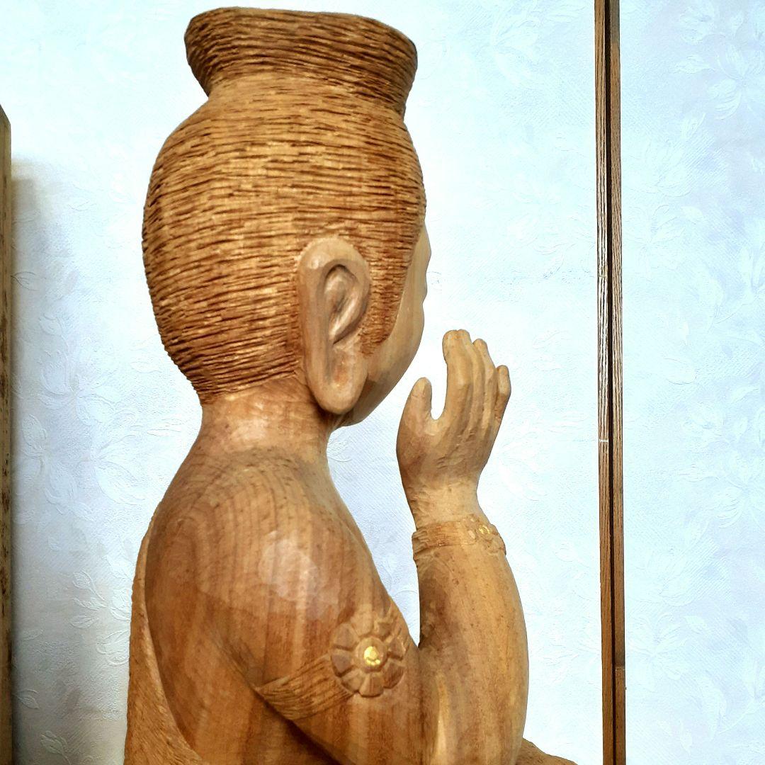 前島秀章　弥勒菩薩尊像　木彫