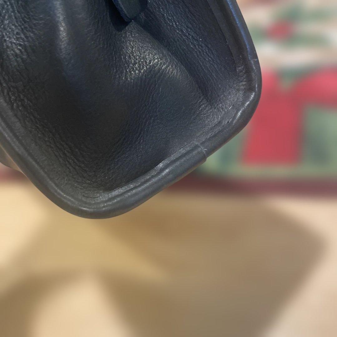 OLD COACH9977レザー ショルダーバッグ 黒　2way ショルダー付