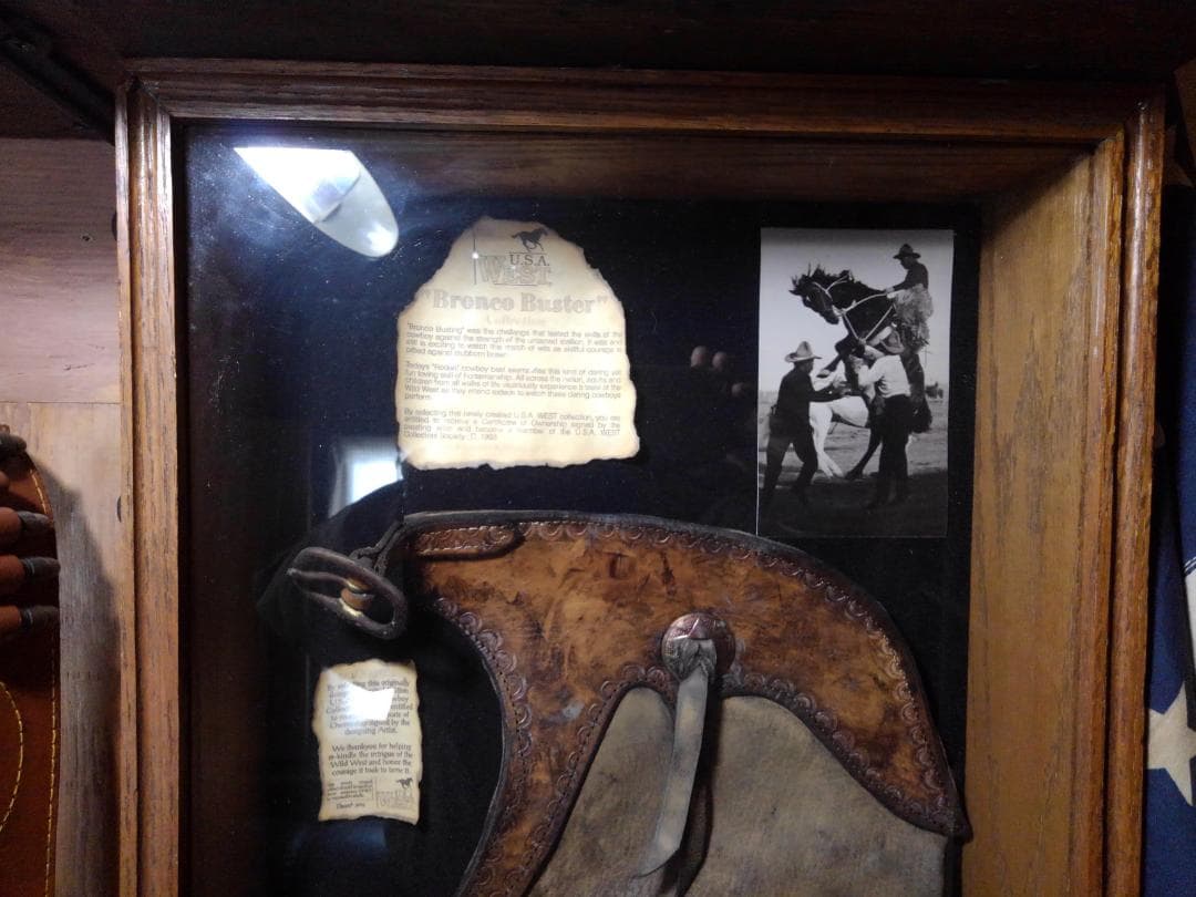ウエスタンオブジェ　アンティーク　アメリカ大西部   ロデオ　ブロンコバスター