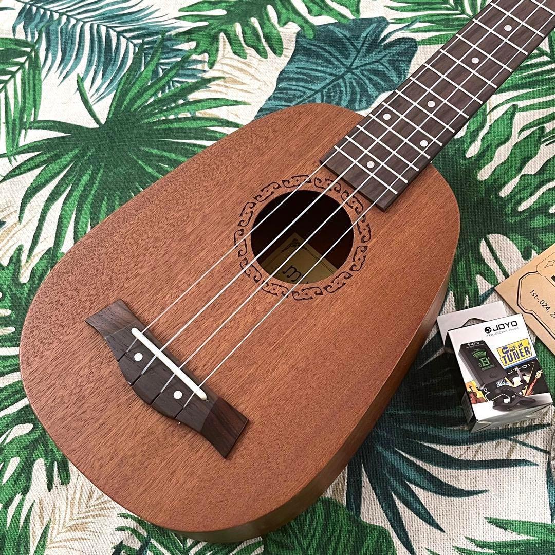 【入門セット】musicのパイナップル・ソプラノウクレレ【ウクレレ専門店】