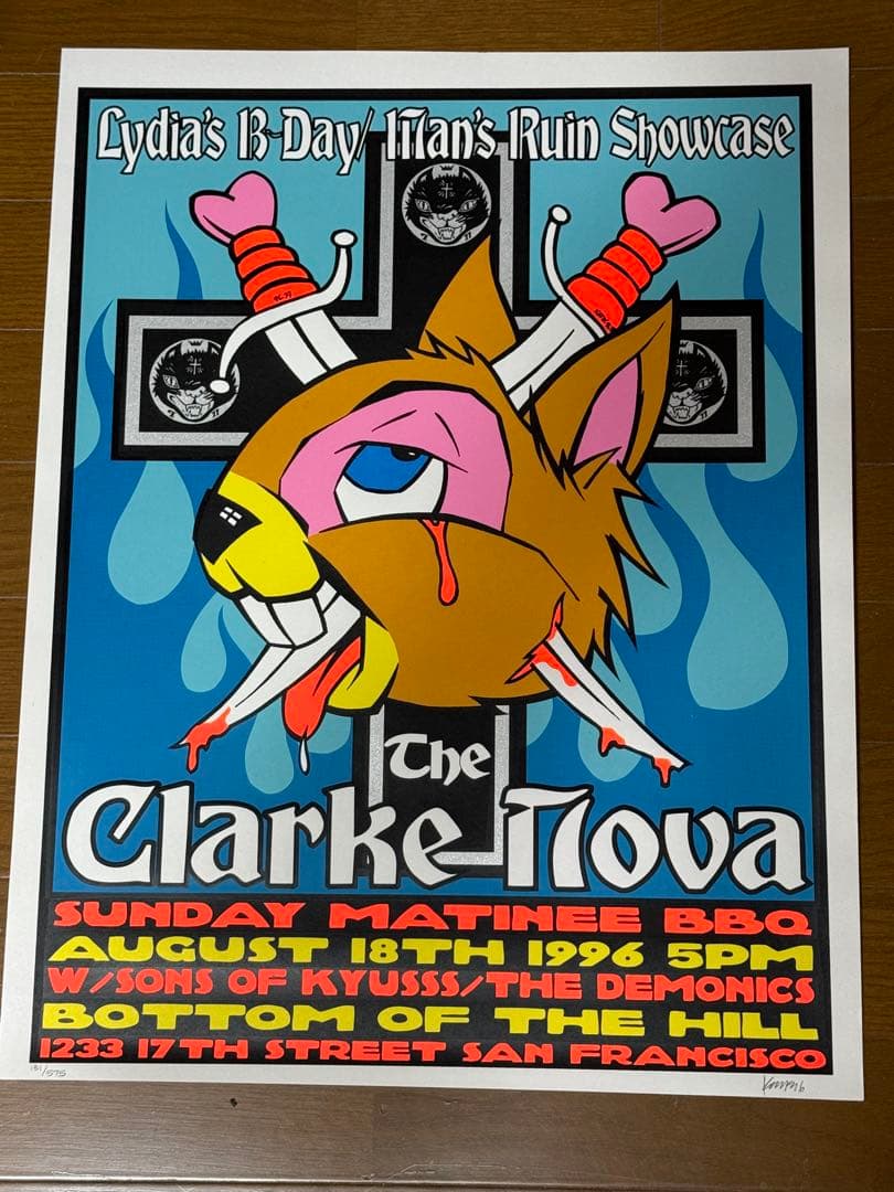 Kozik 1996⭐︎Clarke Nova シルクスクリーンポスター