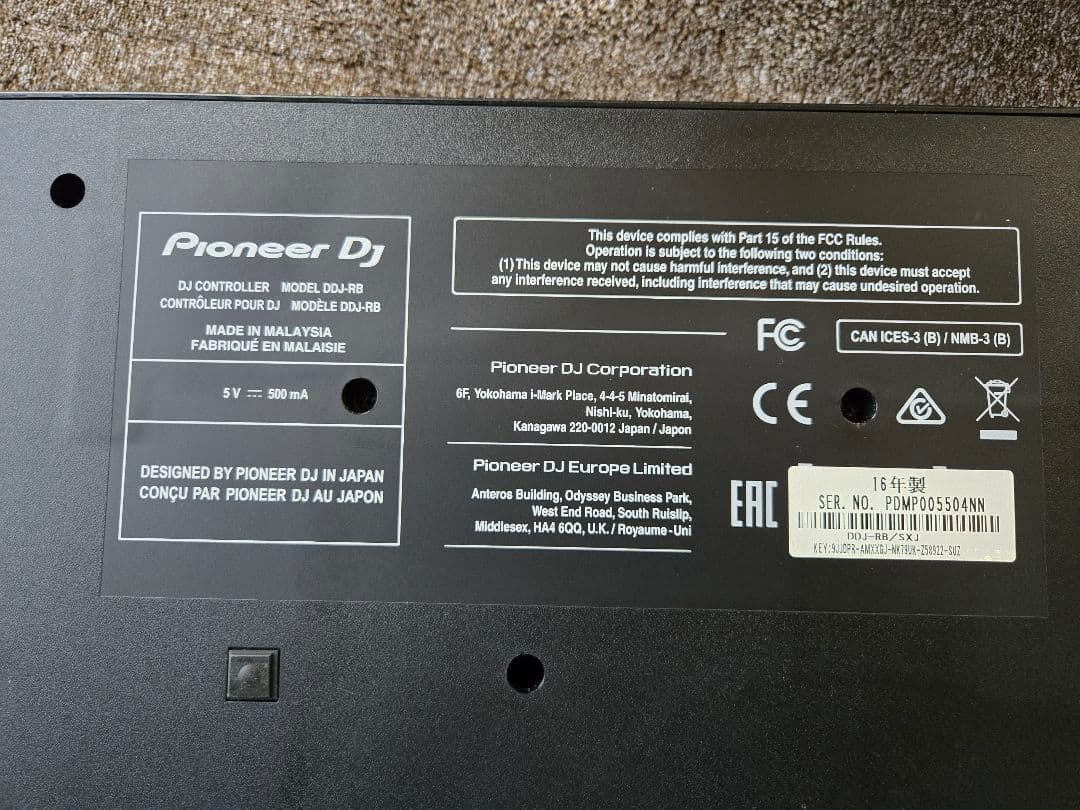 Pioneer DJ DDJ-RB rekordbox対応 通電確認済 本体のみ