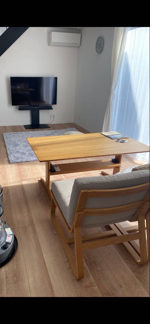 2024年購入｜無印良品 リビングでもダイニングでもつかえるテーブル　オーク材