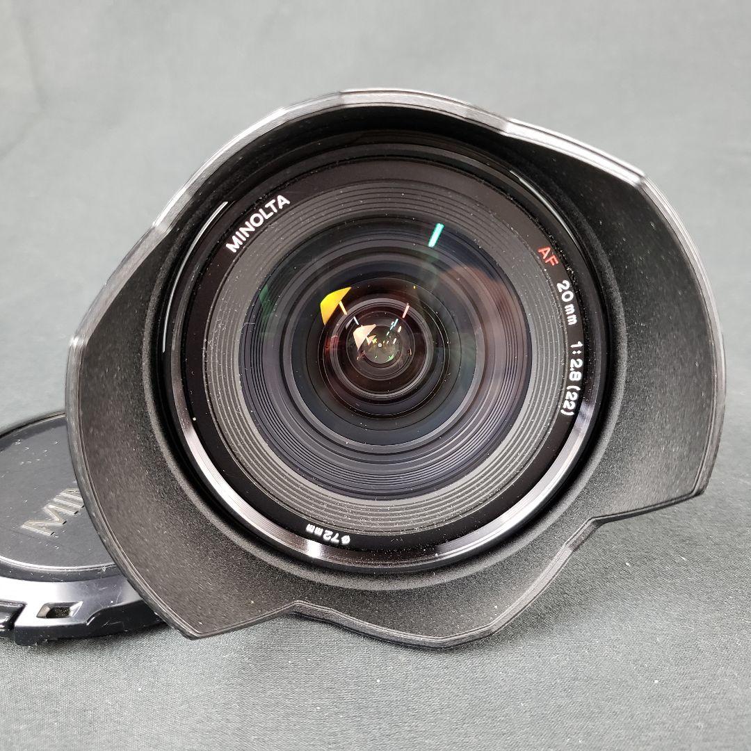 ミノルタ MINOLTA AF 20mm F2.8 カメラレンズ レンズフード