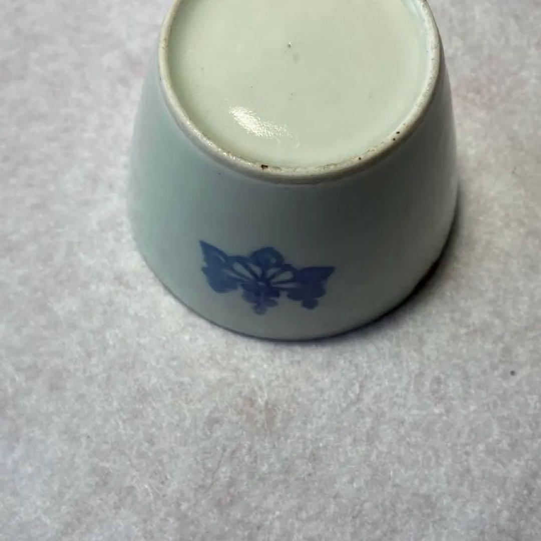 古伊万里　蒟蒻印判　桐　蕎麦猪口